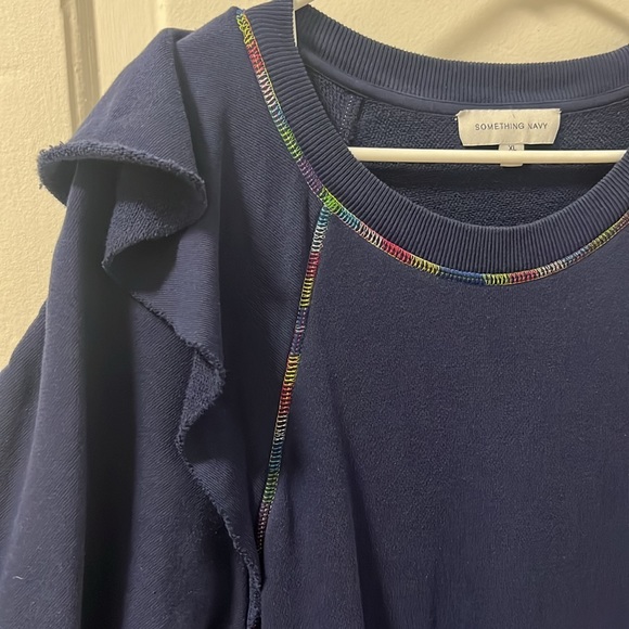 Something Navy Meghan Ruffle dress, size XL - with pockets! - Picture 4 of 7